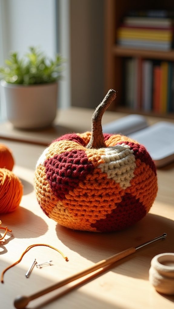 contemporary geometric pumpkin design