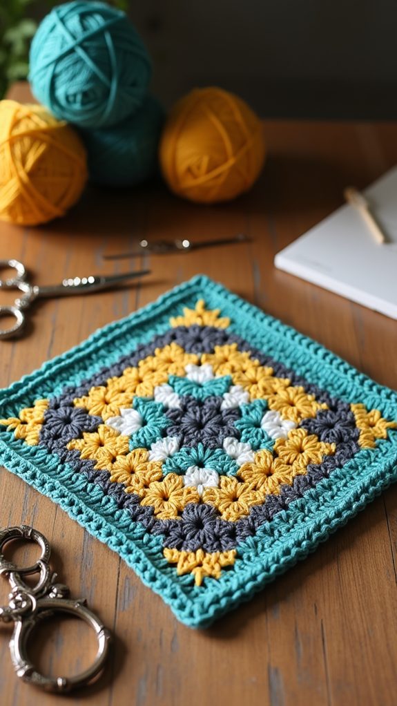 contemporary geometric square design