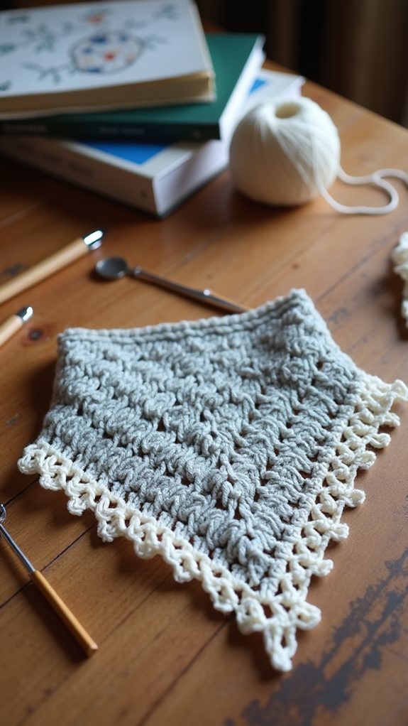 cozy crochet bandana accessory