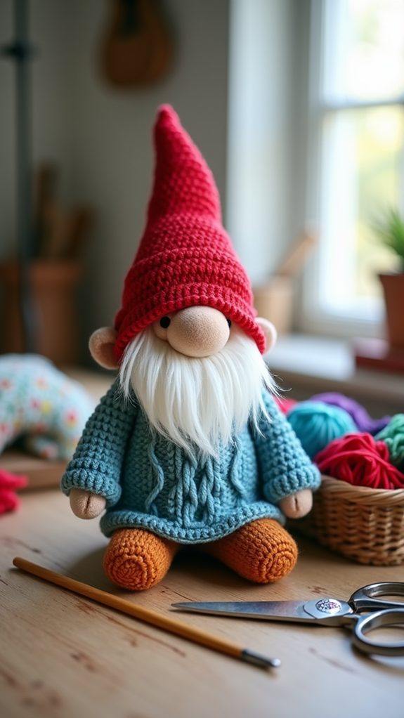 cozy gnome in sweater