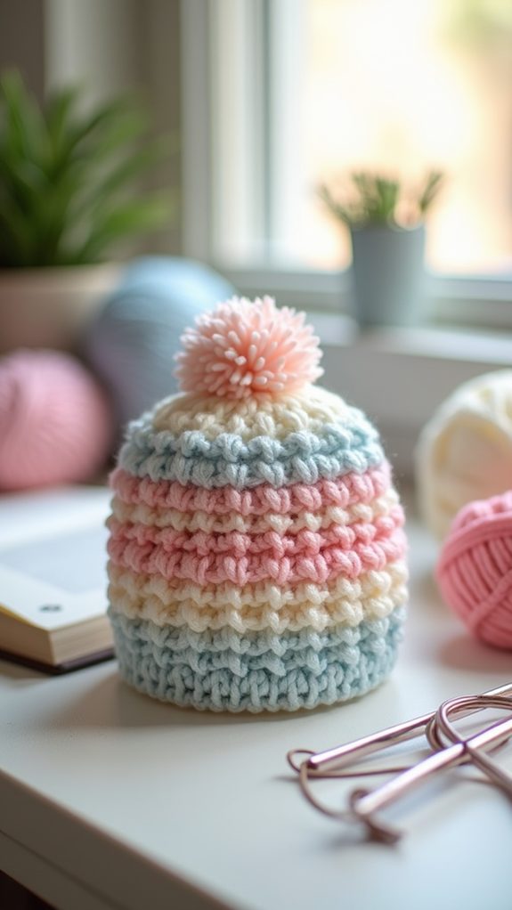 cozy handcrafted crochet hats