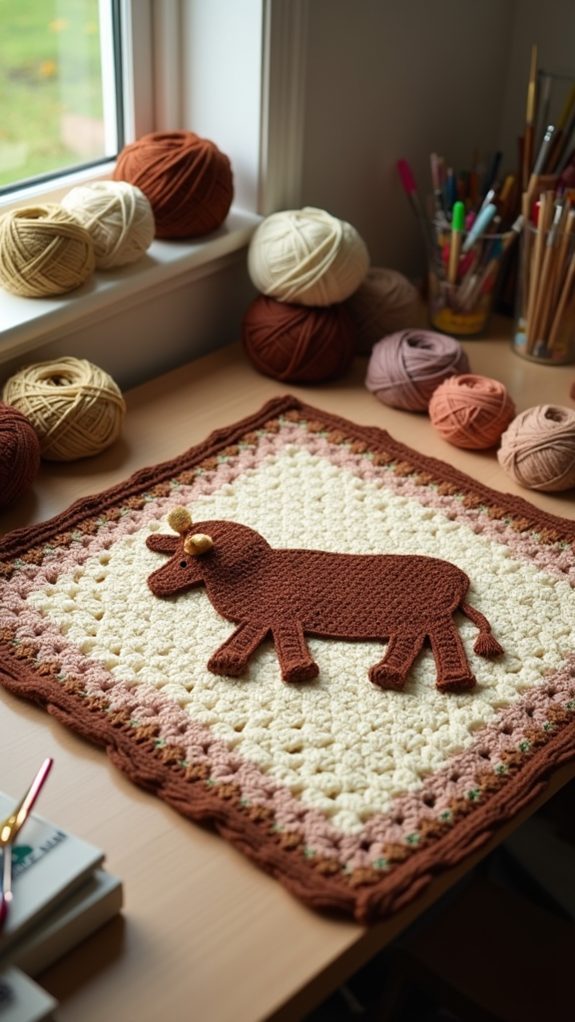 cozy highland cow blanket