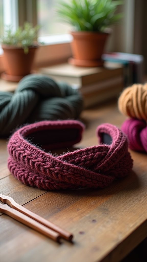 cozy intricate knitted design