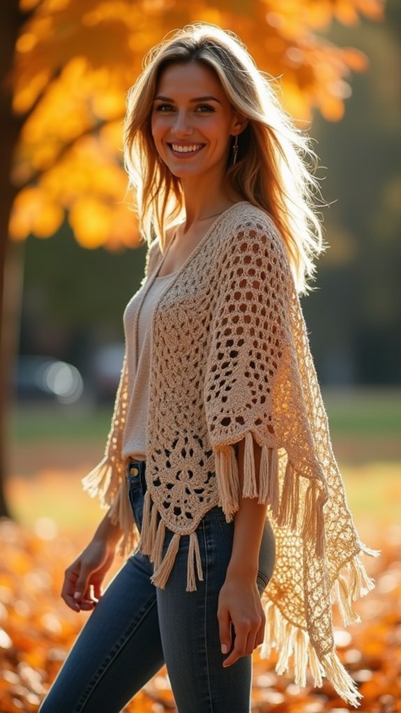 cozy kids crochet poncho