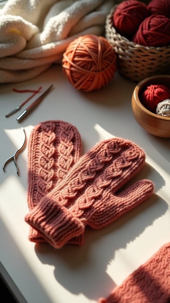 cozy knit winter accessories