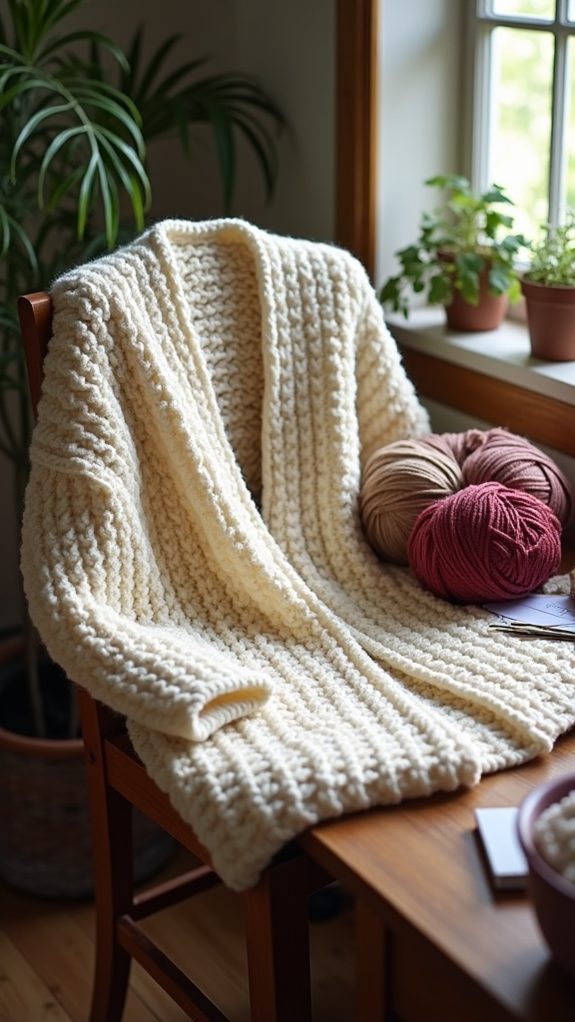 cozy oversized knit cardigan