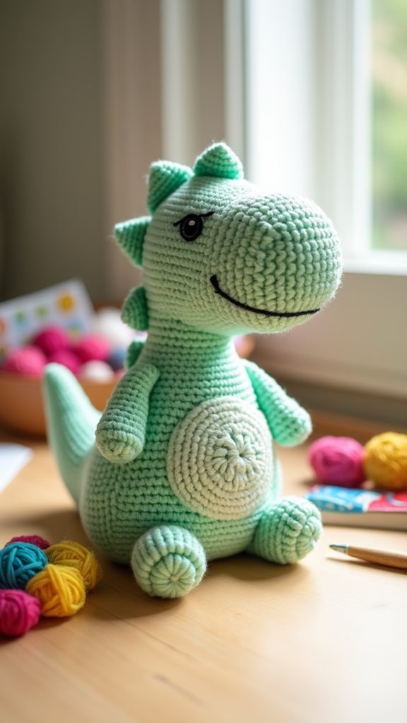 cozy plush dinosaur toy