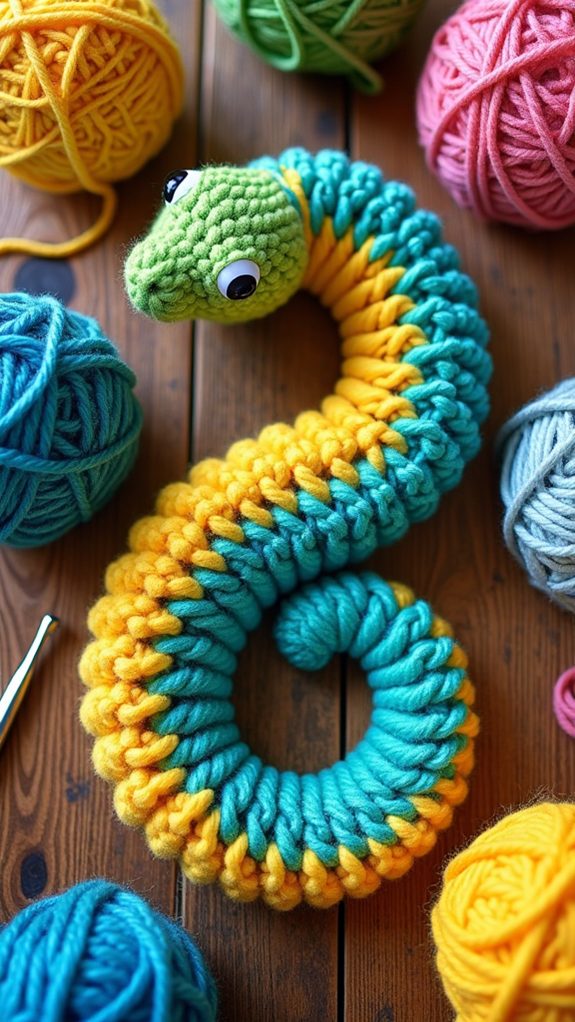 cozy soft serpent toy