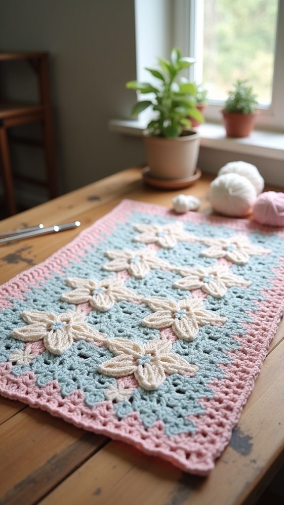 cozy star stitch blanket