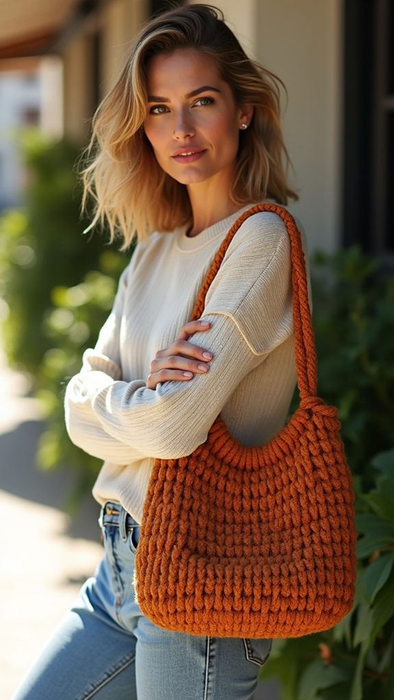 cozy textured handbag design
