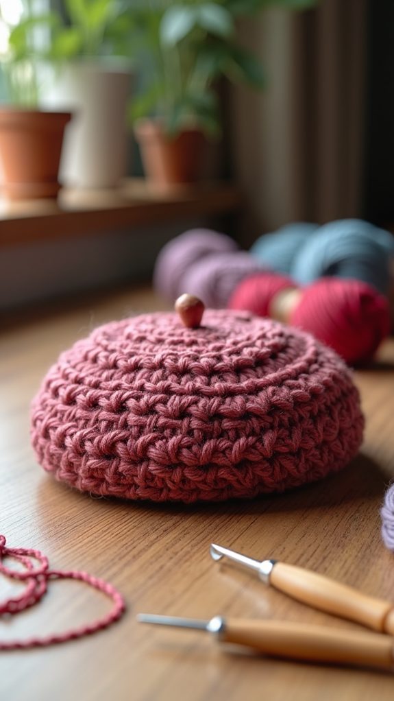 creative crochet beret design
