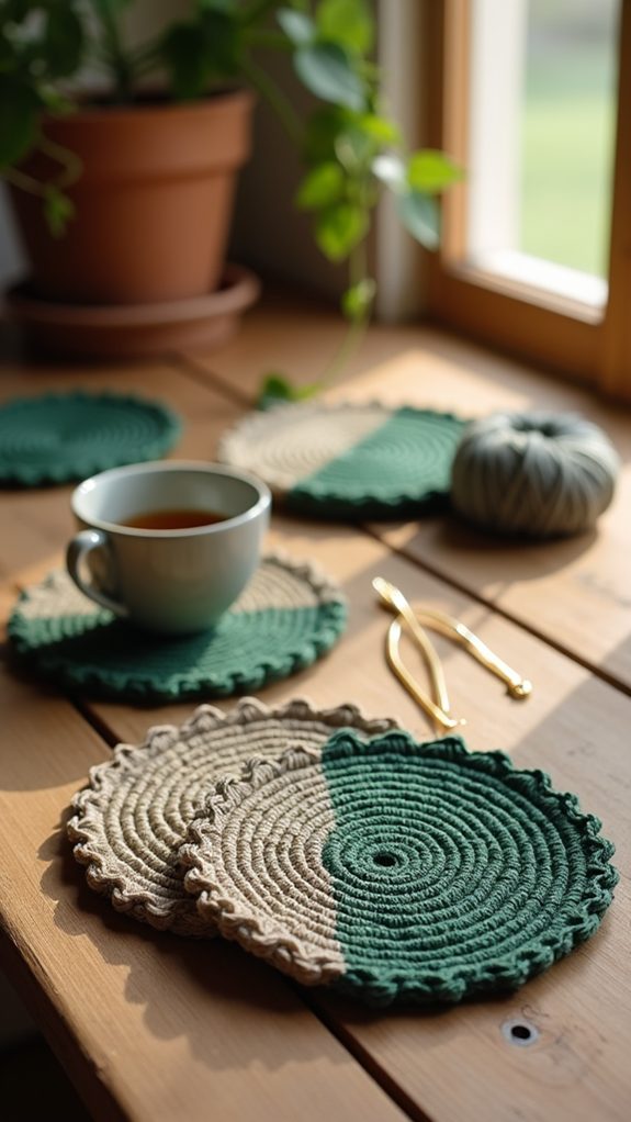 creative crochet coaster project