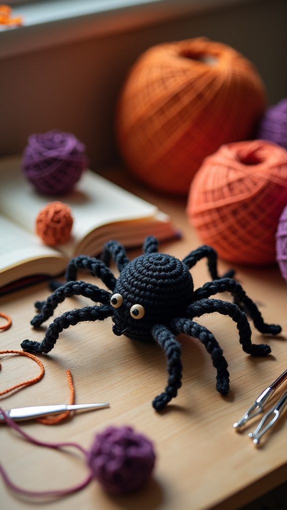 creepy halloween spider decoration
