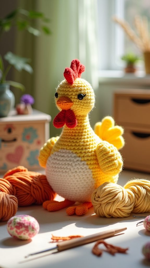 crochet chicken toy instructions