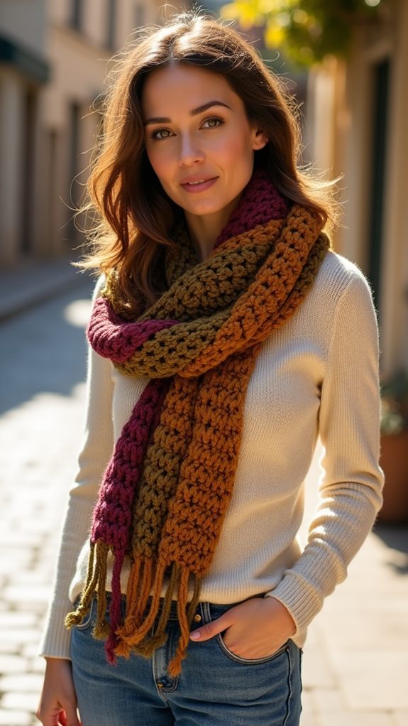 crochet double stitch wrap