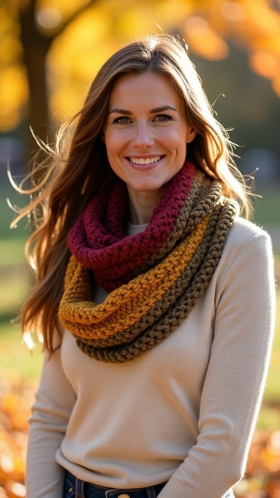 crochet infinity scarf pattern
