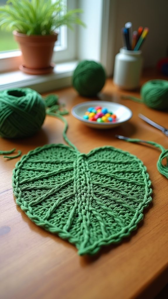 crochet ivy leaf pattern