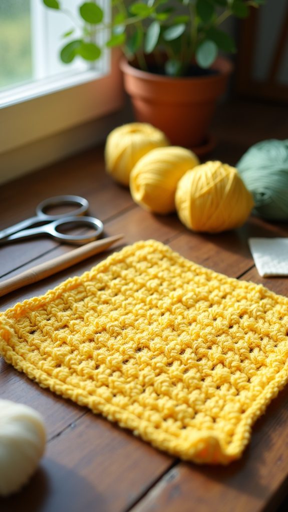 crochet kitchen cleaning cloth