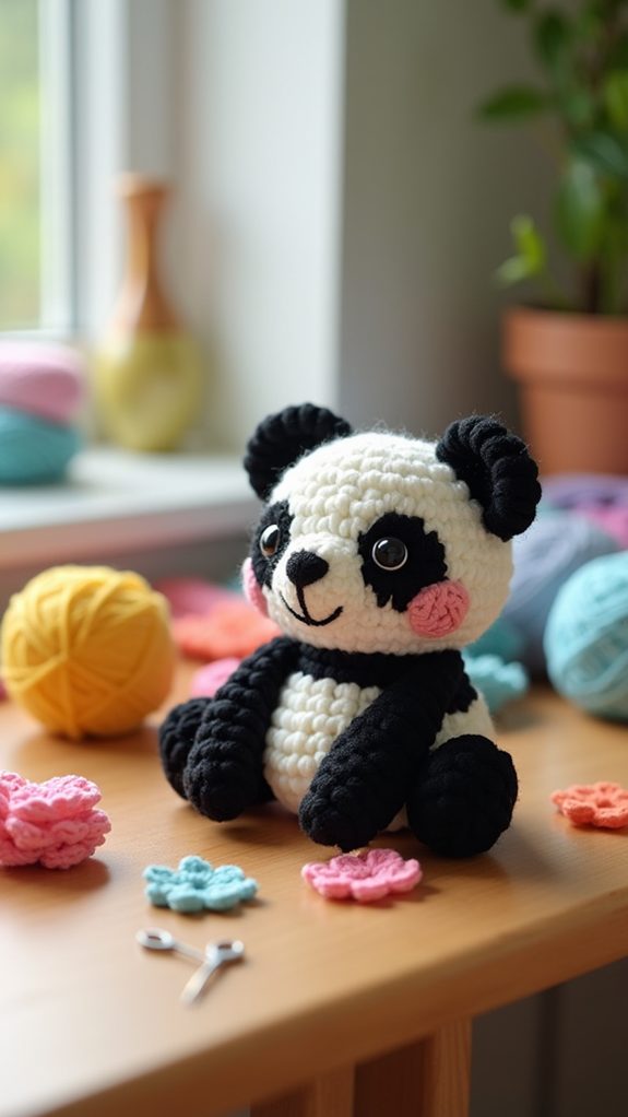 crochet panda design project