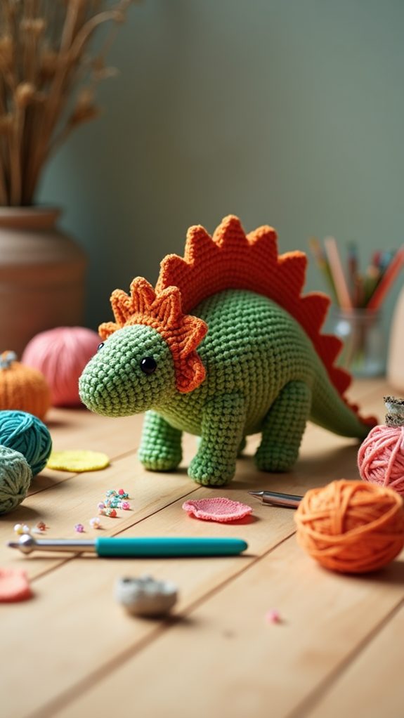 crochet stegosaurus pattern guide