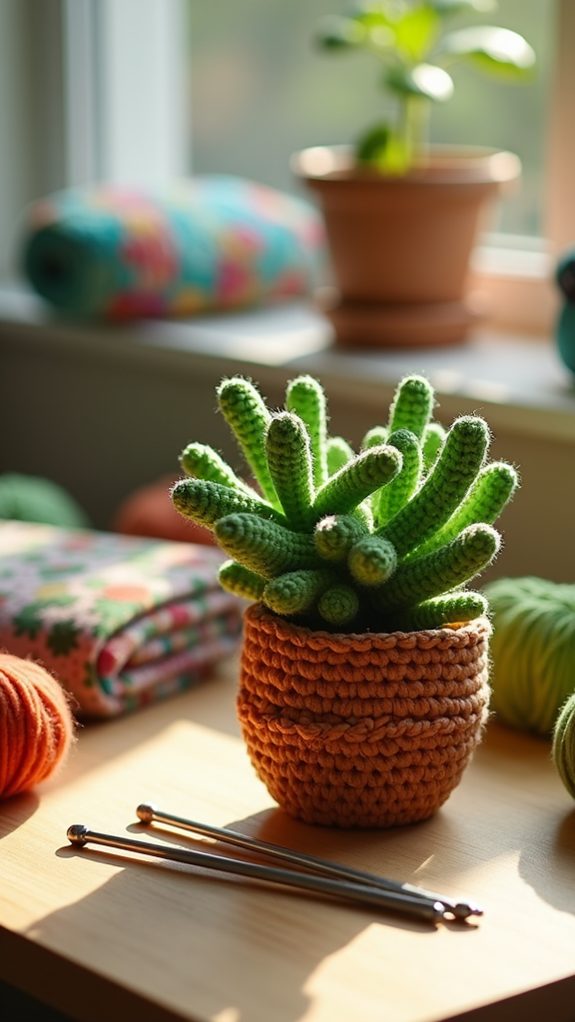 crochet succulent plant pattern