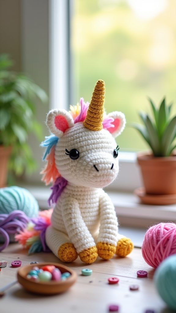 crochet unicorn toy instructions