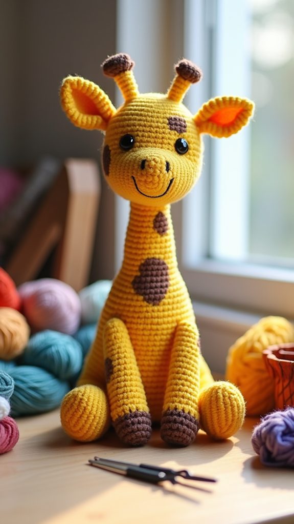 crocheted giraffe toy pattern