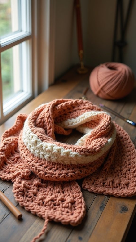 crocheted shell stitch accessory