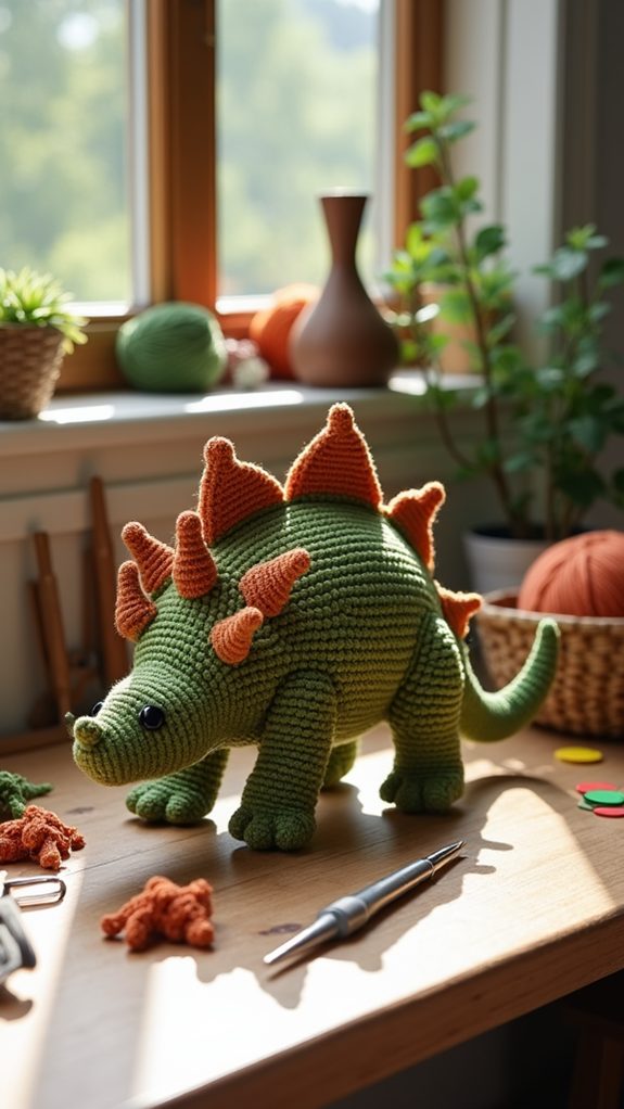 cuddly ankylosaurus plush toy