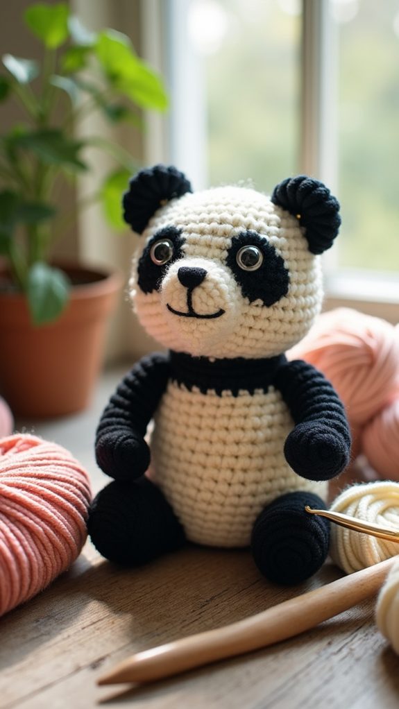 cuddly panda plush toy