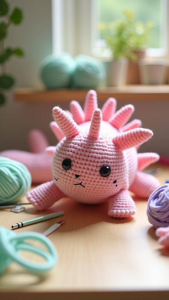 cute axolotl plush toy