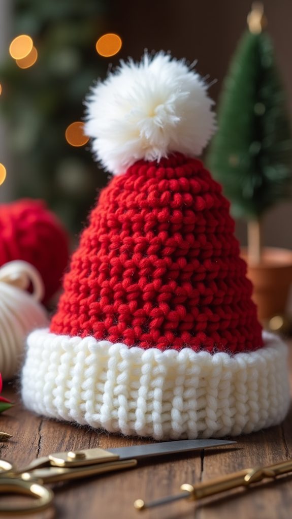 cute infant santa hat