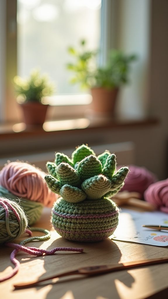 cute plant accessory keychain
