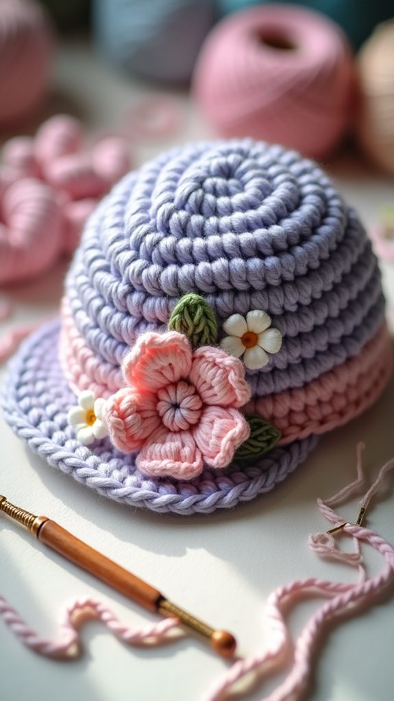 decorative floral headwear accessory