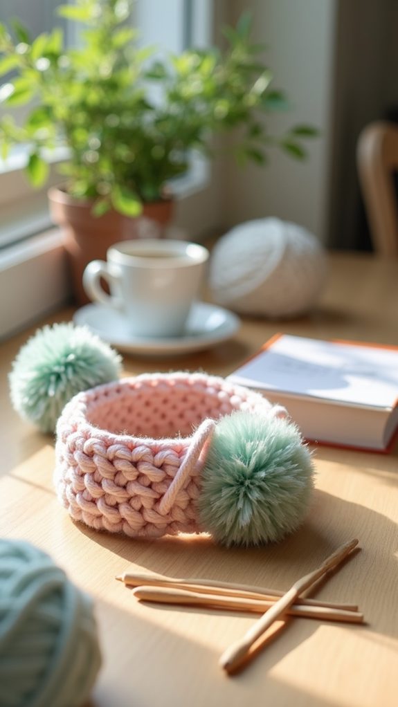 decorative pom pom headband