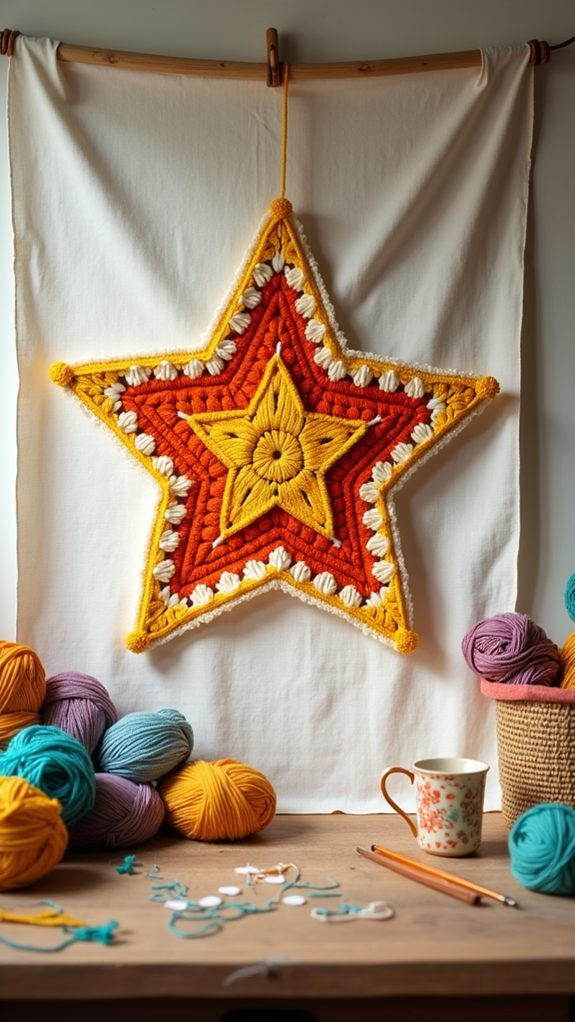 decorative star wall art