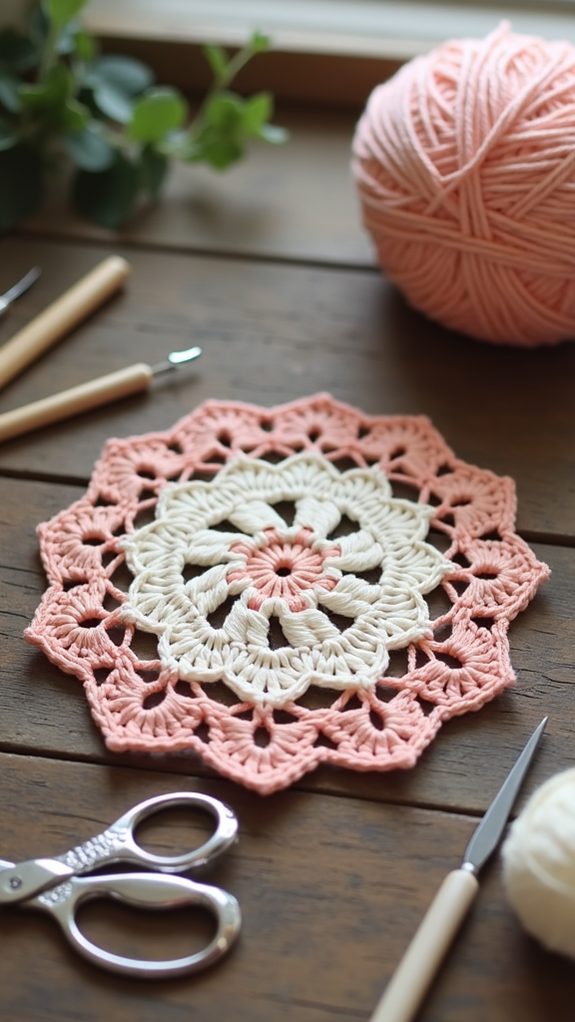 delicate floral lace design