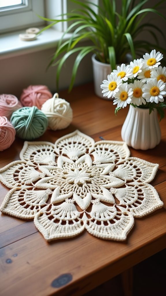 delicate flower pattern lace