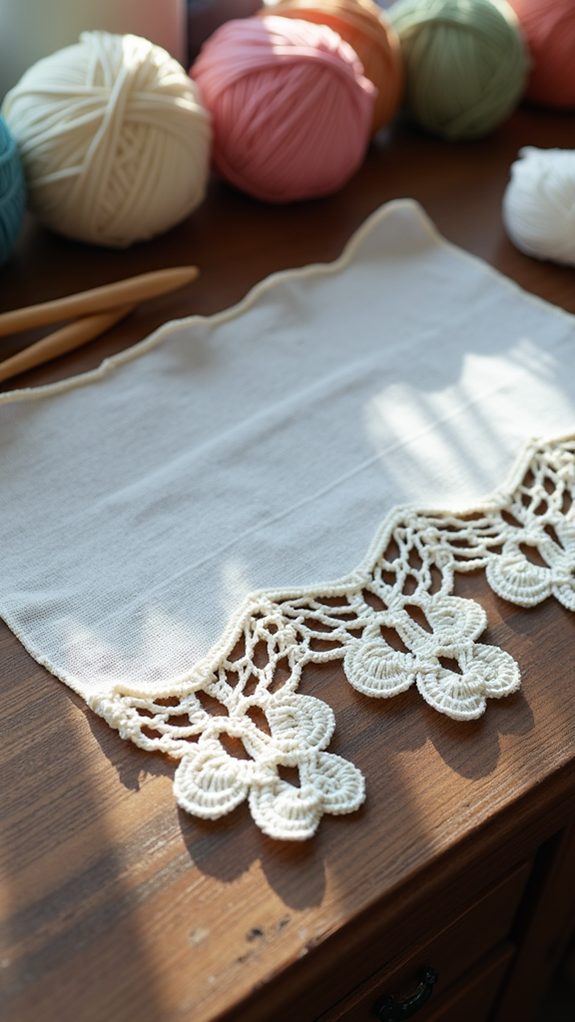 delicate lace trim design