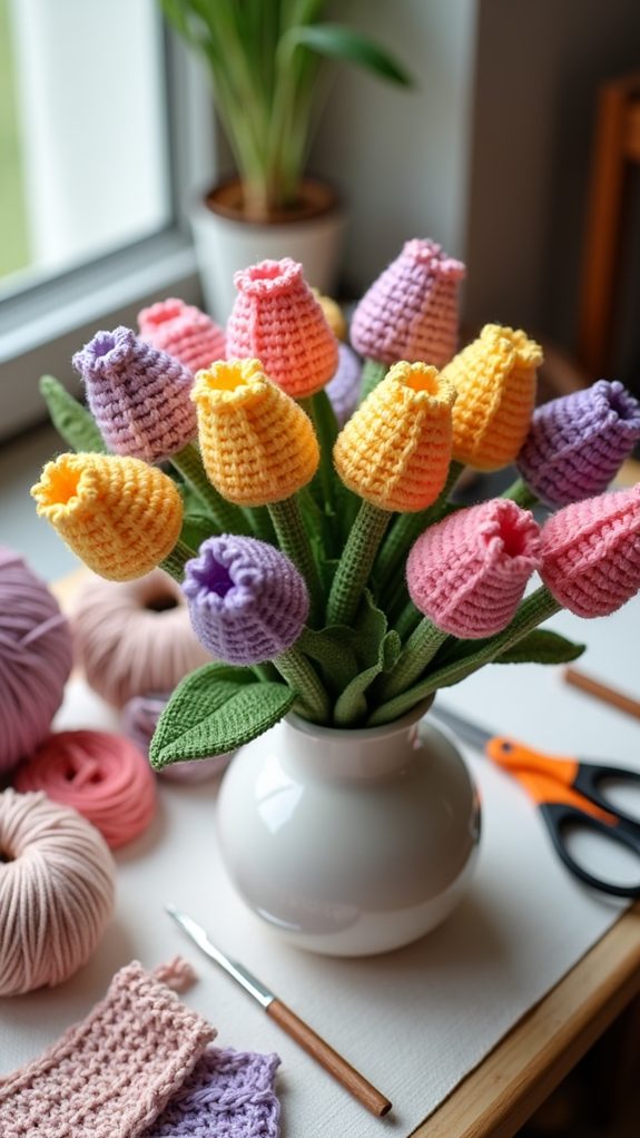 delightful floral arrangement display