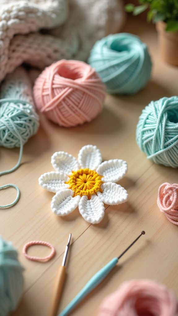 delightful handmade crochet flower