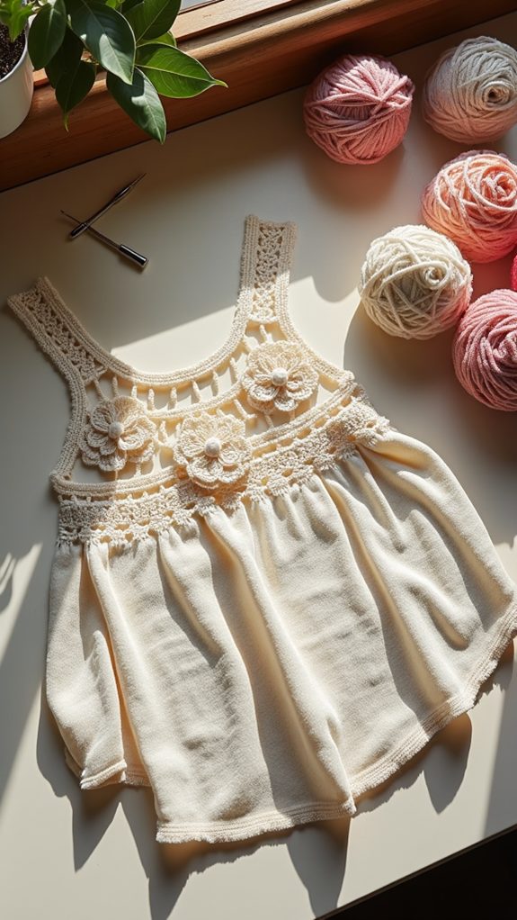 detailed crochet flower pattern