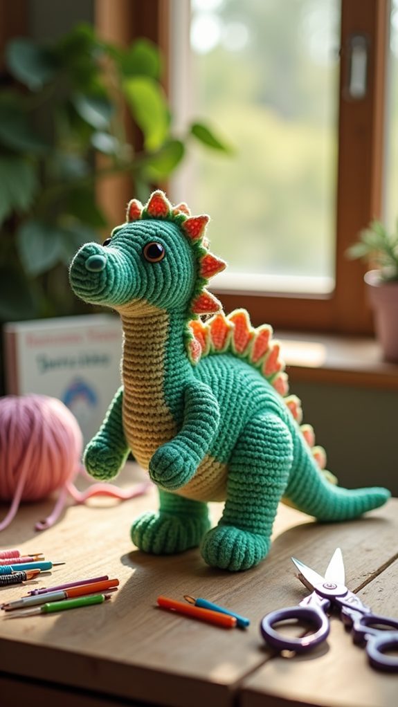 dinosaur themed plush toy