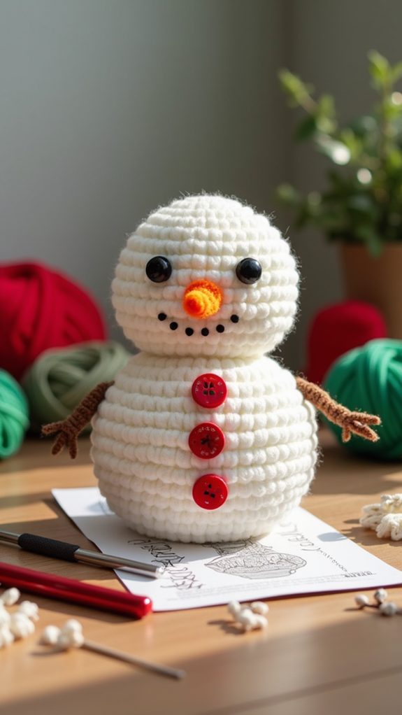 diy crochet snowman project