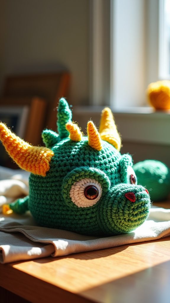 dragon hat crochet pattern