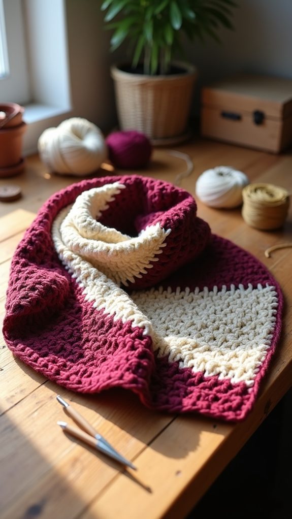 dual sided cowl pattern