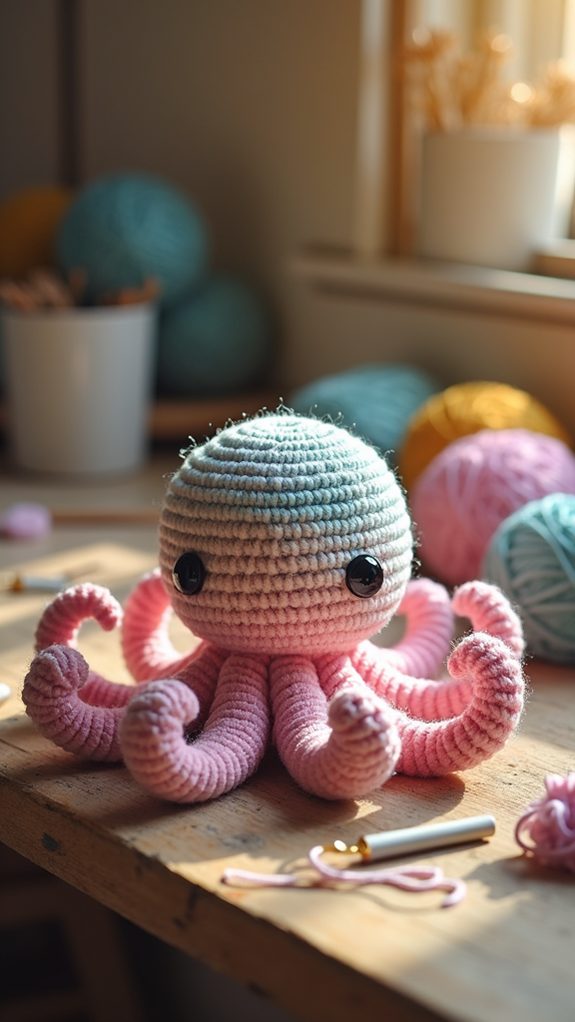 durable handmade crochet octopus