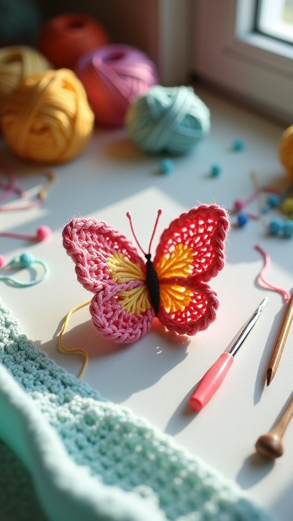 easy crochet butterfly design