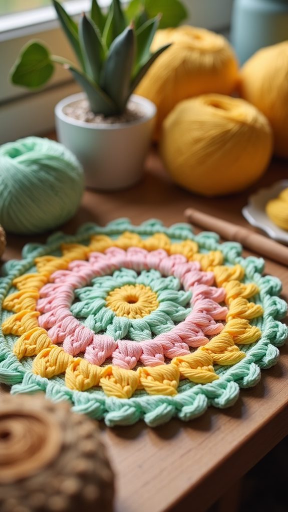 easy crochet flower pattern