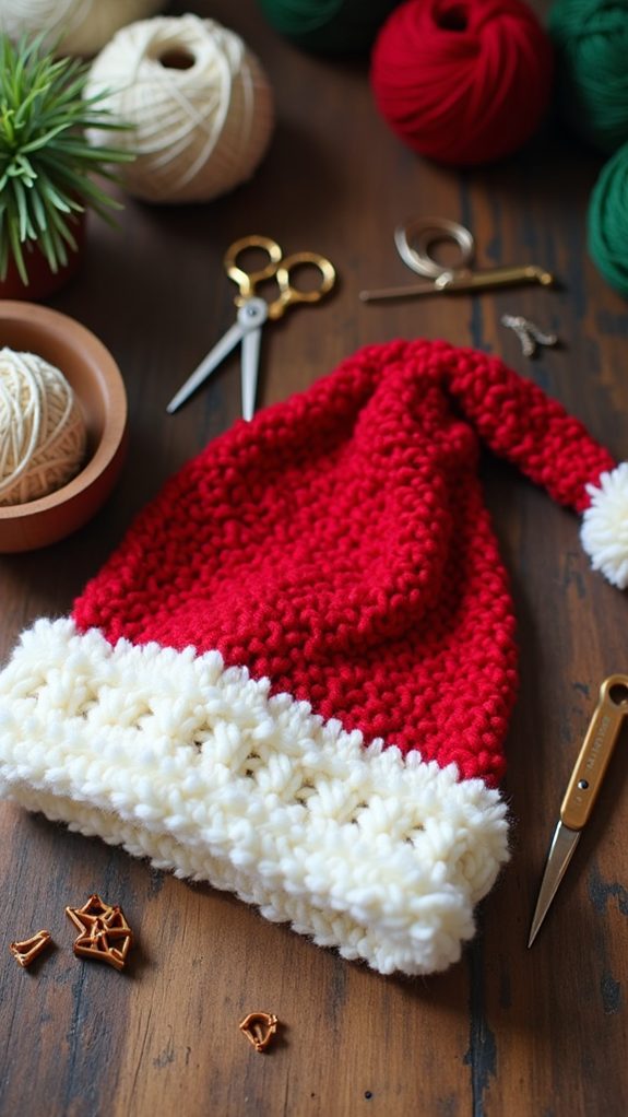 easy diy santa hat